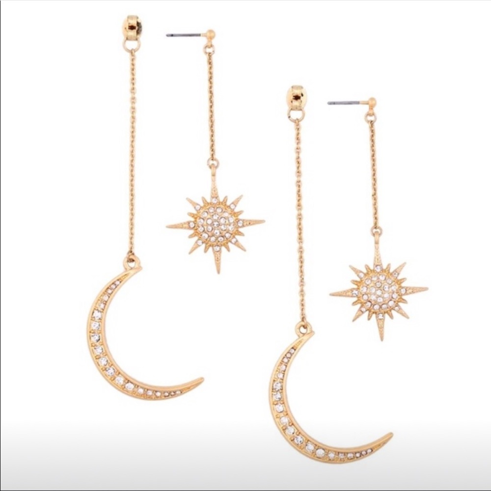 moon and star earrings